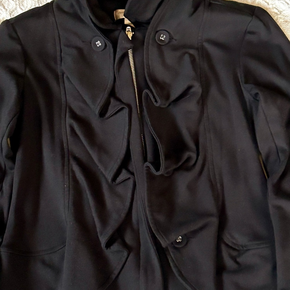 Christopher & Banks Black Zip Dress Jacket PS - Picture 2 of 15